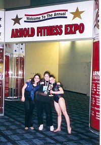 Jacqueline Harris, Jamie Harris and Jessica Harris compete at the 2003 Arnold Schwarzenegger Classic.